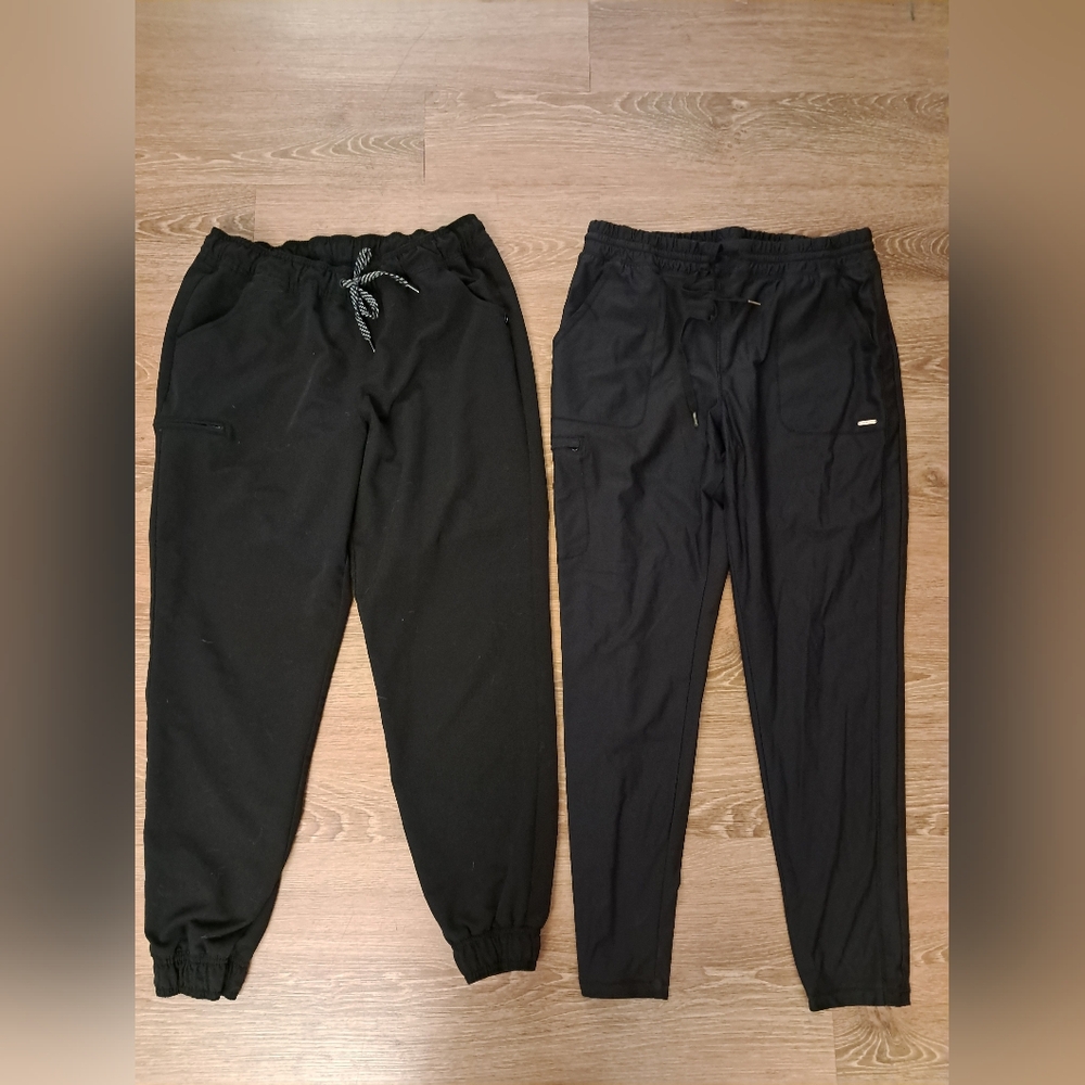 Jaanuu + Cherokee Black Jogger Scrub Pants Bundle Size Large
